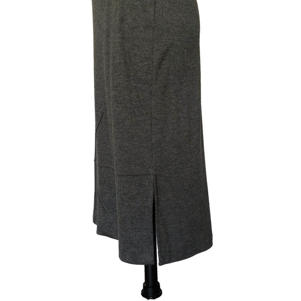 Vintage 90s Max Nugus Gray Pencil Skirt Size M L Office Siren Designer Soft - Picture 4 of 6